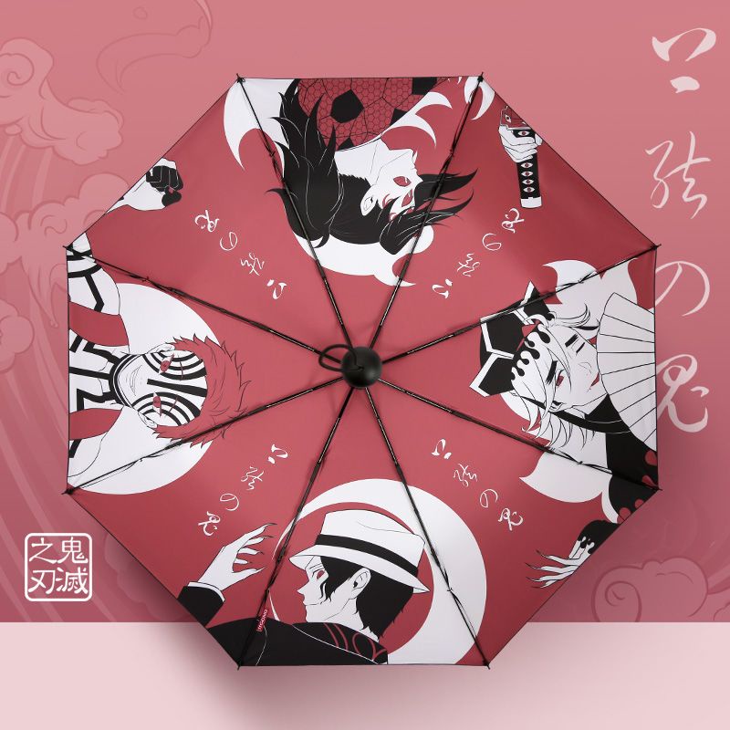 Demon Slayer Demon Slayer Ô Anime Hàng hóa Tanjiro Tấm che nắng chống tia cực tím Ô gấp Ô dù Anime h