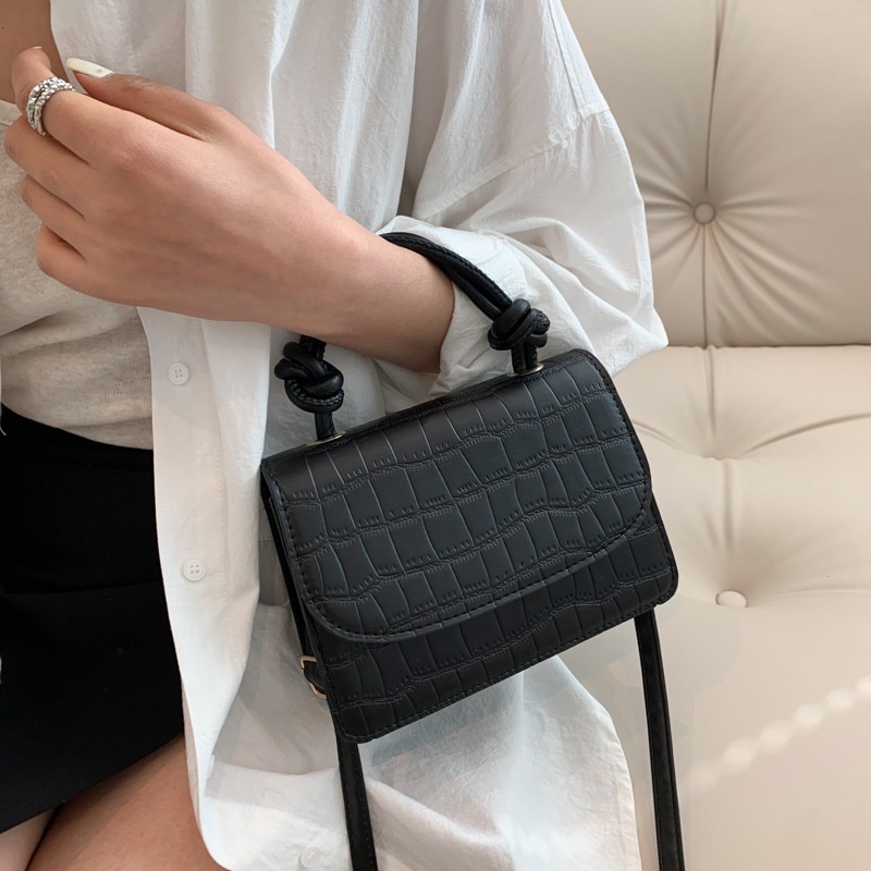 Túi Đeo Chéo Nhỏ Hình Vuông Họa Tiết Vân Đá Thời Trang 2023