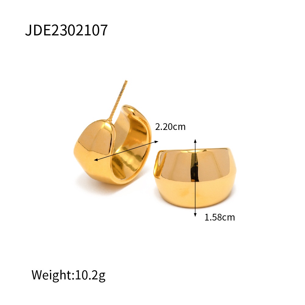 Bông Tai Mạ Vàng 18K Hình Giọt Nước Thời Trang Cao Cấp Cho Nữ