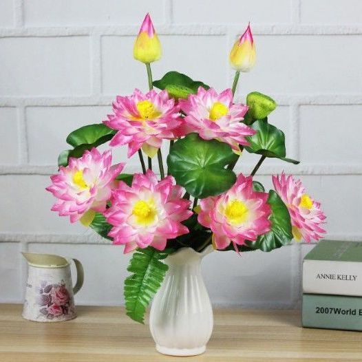 ✹Mô phỏng hoa sen hoa sen giả cho hoa Phật chùa Phật đường cho vật dụng trang trí bàn