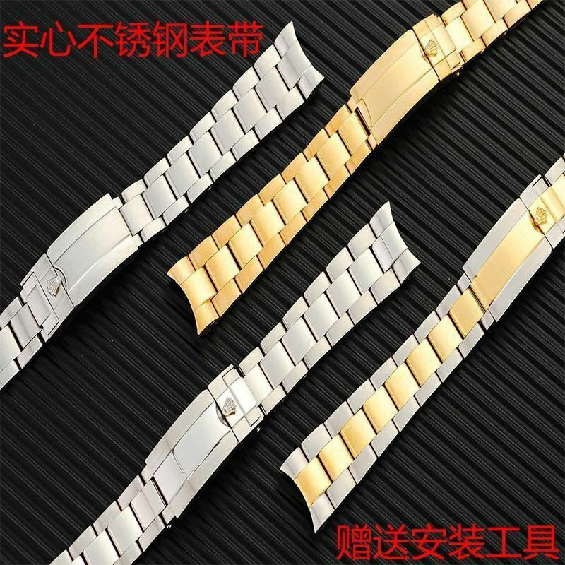 Dây Đồng Hồ Đeo Tay Bằng Thép Không Gỉ 20mm Màu Đen / Xanh Lá Cây Hình Tàu Ngầm
