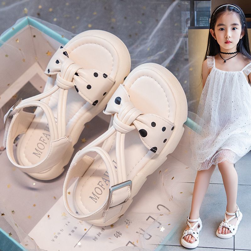 Giày Sandal Đế Mềm Phong Cách Công Chúa Thời Trang Đi Biển 2023 Cho Bé Gái