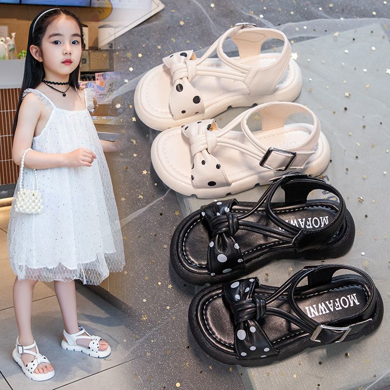 Giày Sandal Đế Mềm Phong Cách Công Chúa Thời Trang Đi Biển 2023 Cho Bé Gái
