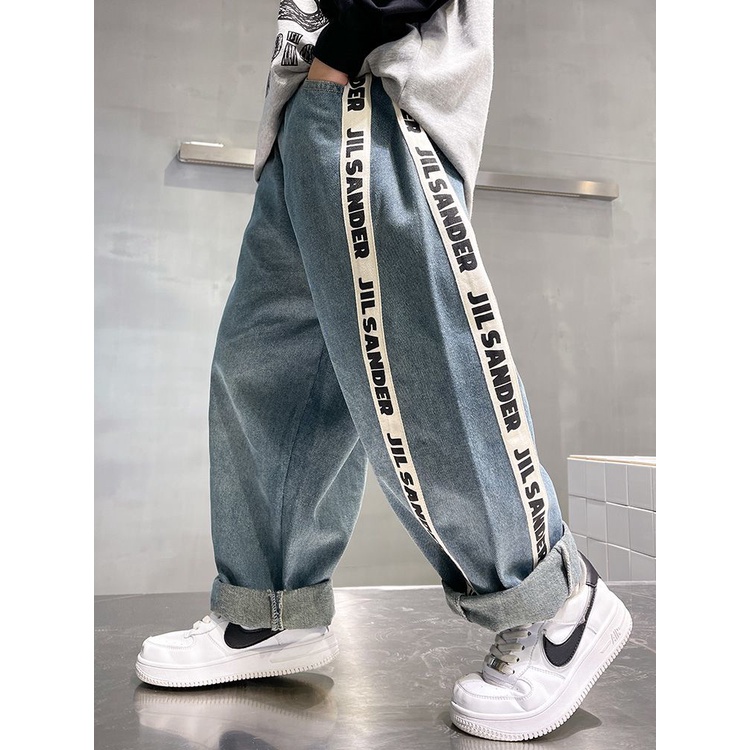 ~ Quần Jean Dài Phong Cách Mới Năm 2023 Thời Trang Thường Ngày Dễ Phối Đồ Cho Bé Trai