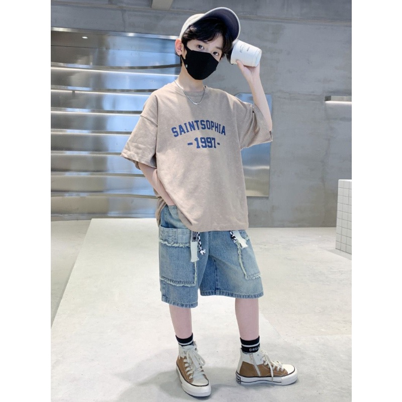 Bộ Quần Áo Mùa Hè Phong Cách Thời Trang Đường Phố Mới 2023 Cho Bé Trai