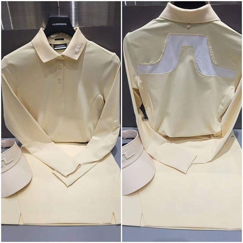 Áo Thun polo Dài Tay Phong Cách Hàn Quốc Mới Đánh golf Mùa Hè Dành Cho Nữ