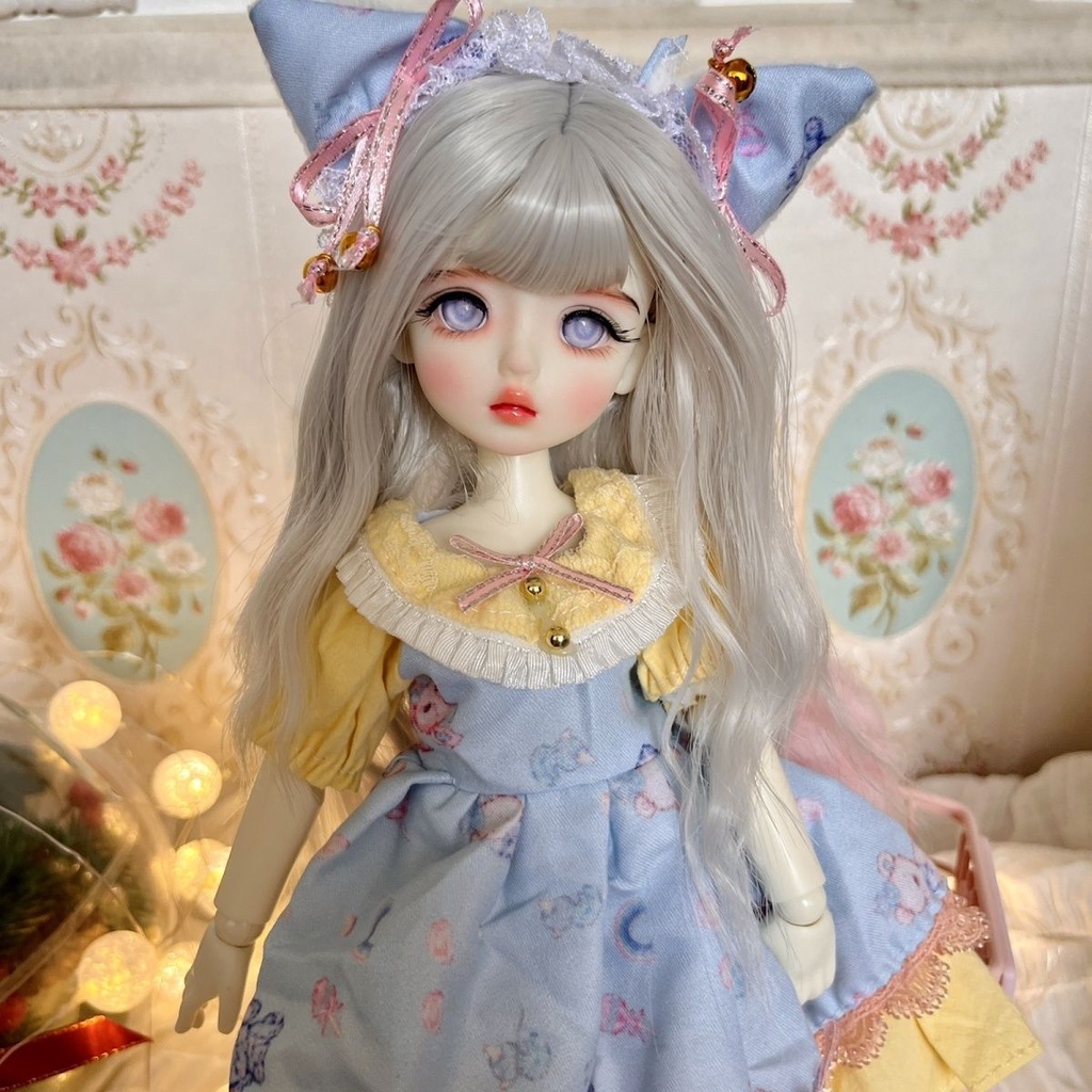 Búp Bê bjd 3D Mắt Thật 30cm 30cm bjd Mặc Đầm 3D Dễ Thương Cho Bé Gái 8.1