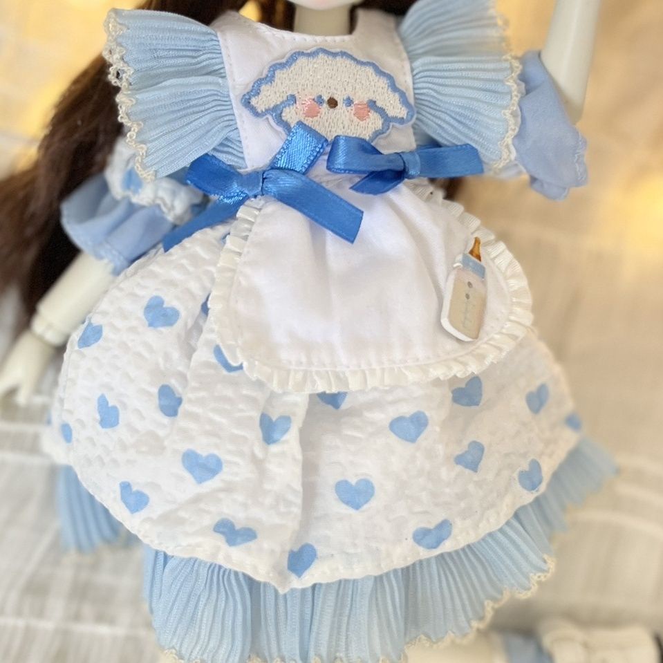 Búp Bê bjd 3D Mắt Thật 30cm 30cm bjd Mặc Đầm 3D Dễ Thương Cho Bé Gái 8.1