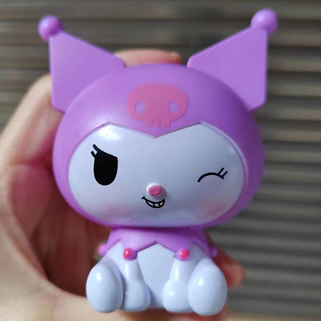 Chú Chó Pacha Đầu To Kuromi Sanrio Đáng Yêu Trang Trí Tiểu Cảnh DIY