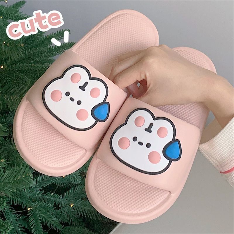 Dép Đi Trong Nhà Đế Mềm Chống Trượt Chân In Họa Tiết Chú Gấu Trúc Đáng Yêu Thời Trang Cho Cặp Đôi 202