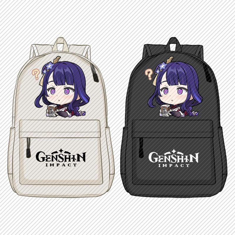 Balo Đi Học In Hình Game Genshin Impact bagpack Thời Trang Cho Nữ