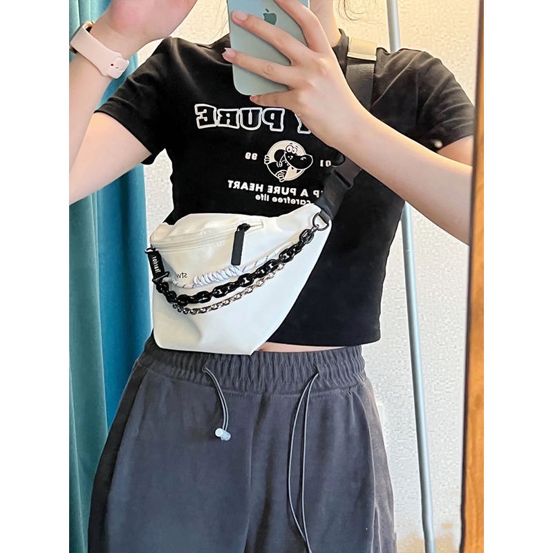 Túi Đeo Hông Họa Tiết Hình Học Thời Trang Xu Hướng Cho Nữ