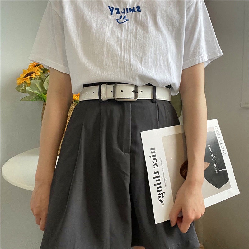 Thắt Lưng Khóa Vuông Phong Cách retro Thời Trang Cho Nam Nữ