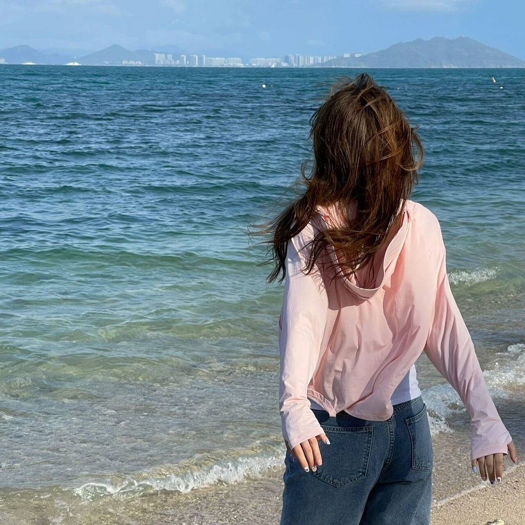 Áo Khoác Chống Nắng Bằng Lụa Lạnh Siêu Mỏng Thoáng Khí Chống Tia Cực Tím Phong Cách Mới Mùa Hè Cho Nữ