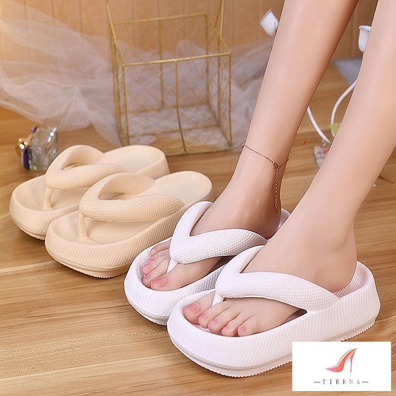 [Bán Chạy] Dép Sandal Đế Mềm Dày Cao Gót Thời Trang Mùa Hè Cho Nữ