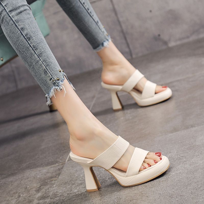 Dép Đế Xuồng Dày Dặn Phong Cách Âu Mỹ Chống Thấm Nước Thời Trang Mùa Hè Cho Nữ