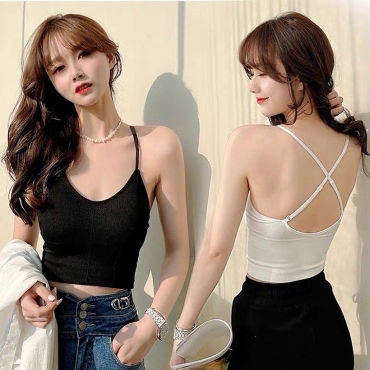 Áo Thể Thao Hai Dây Không Gọng Thép Ôm Ngực Thời Trang Cho Nữ