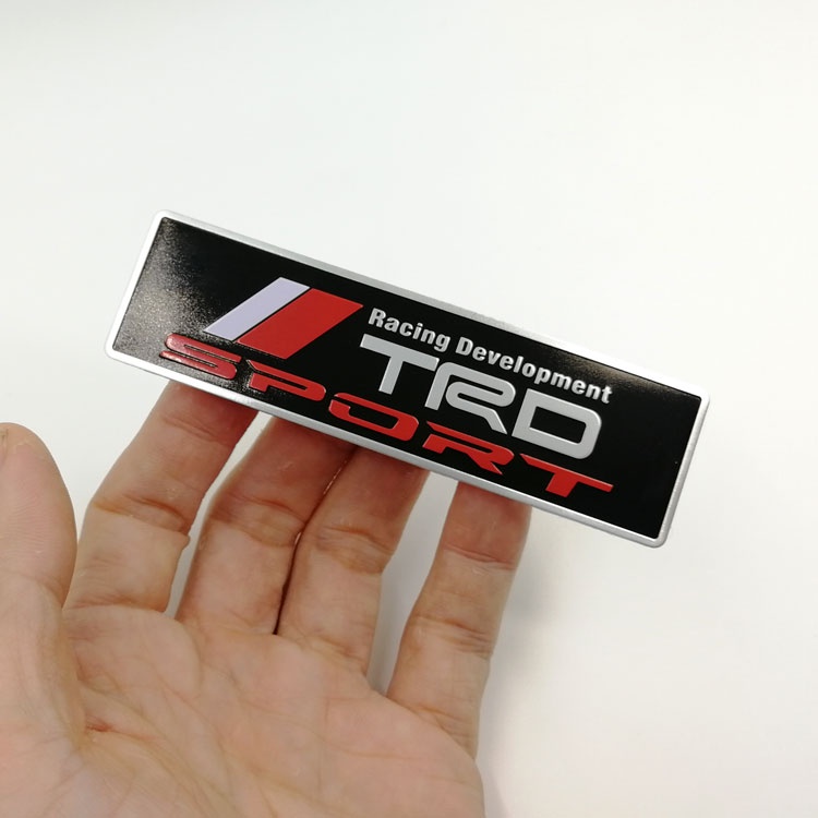 Miếng Dán Logo TRD Bằng Kim Loại Trang Trí Thân Xe Hơi Toyota Corolla New Reiz Camry Ralink Việt Nam