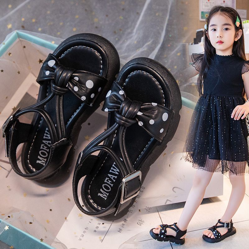 Giày Sandal Đế Mềm Phong Cách Công Chúa Thời Trang Đi Biển 2023 Cho Bé Gái