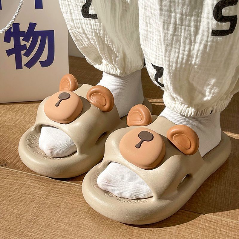 Dép Sandal Đế Mềm Dày Dặn Họa Tiết Bò Sữa Hoạt Hình Dễ Thương Thời Trang Mùa Hè Cho Cặp Đôi