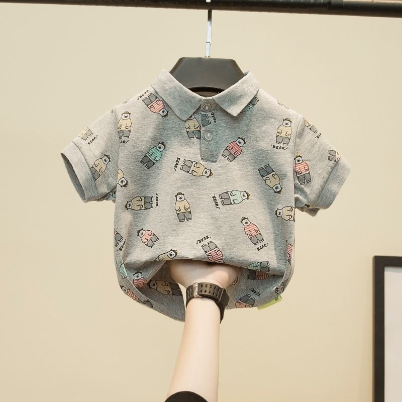 Áo Thun POLO Tay Ngắn 100% Cotton Thời Trang Mùa Hè Hàng Mới Dành Cho Bé Trai
