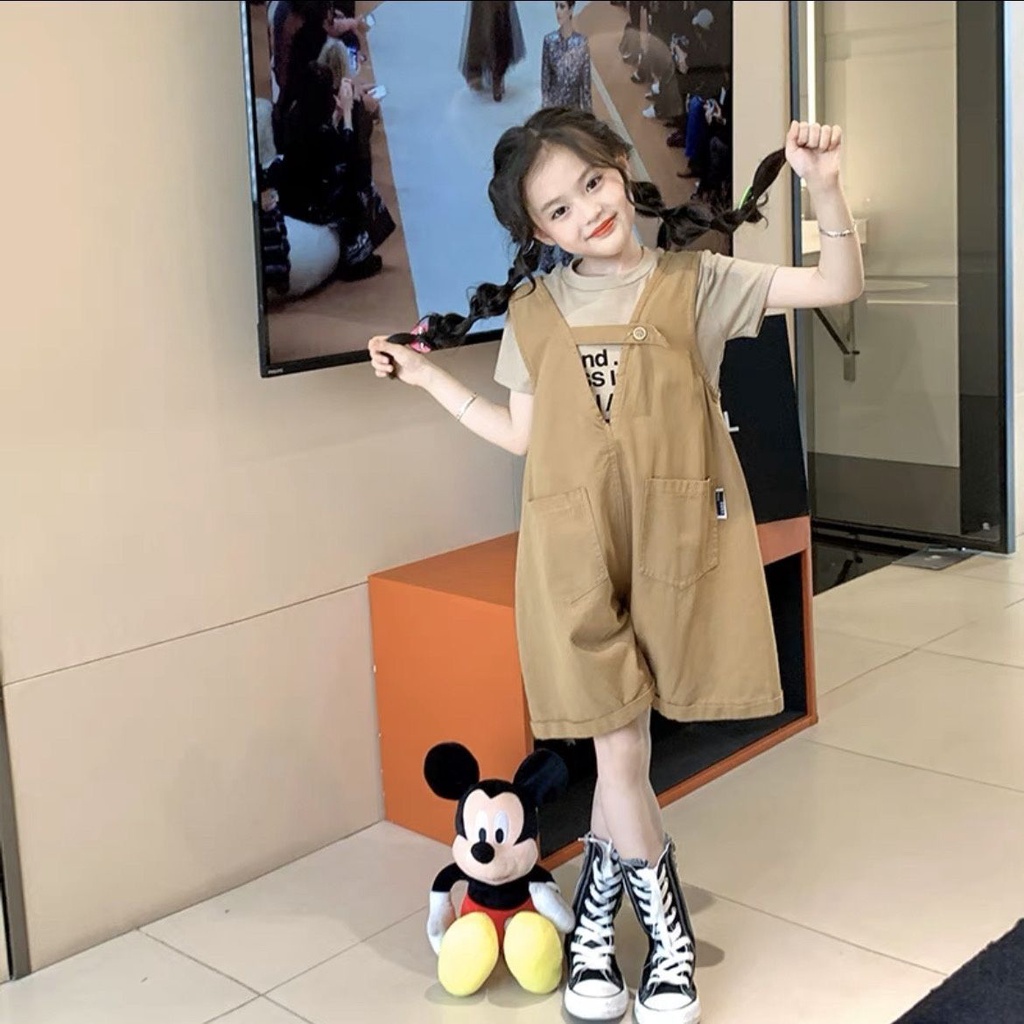 Bộ Quần Áo Thể Thao Phong Cách Hàn Quốc Thời Trang Mùa Hè 2023 Dành Cho Bé Gái