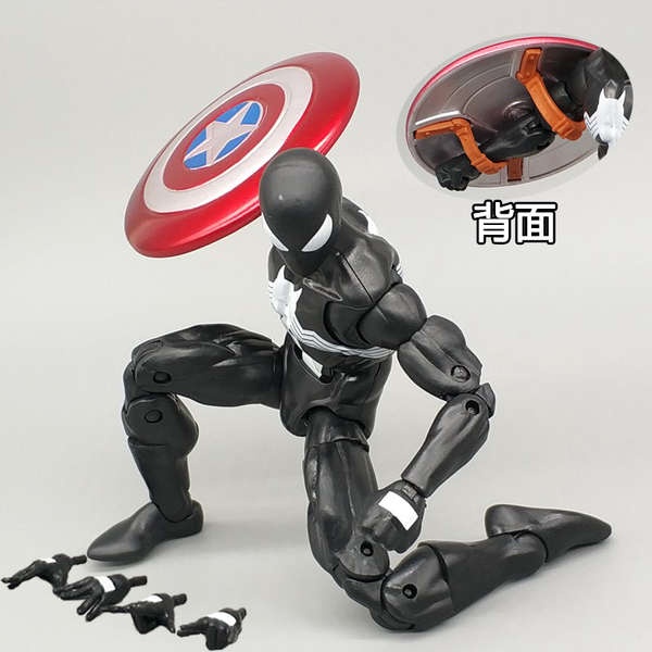 Mô Hình Người Nhện Đen Venom 23cm Làm Quà Tặng Sinh Nhật Cho Bé Trai # 2