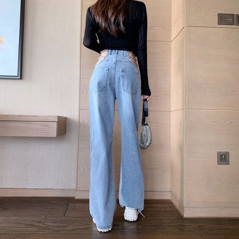 Quần Dài Ống Rộng Lưng Cao Thời Trang Mùa Hè 2023 Phong Cách Mới Quyến Rũ Cho Nữ