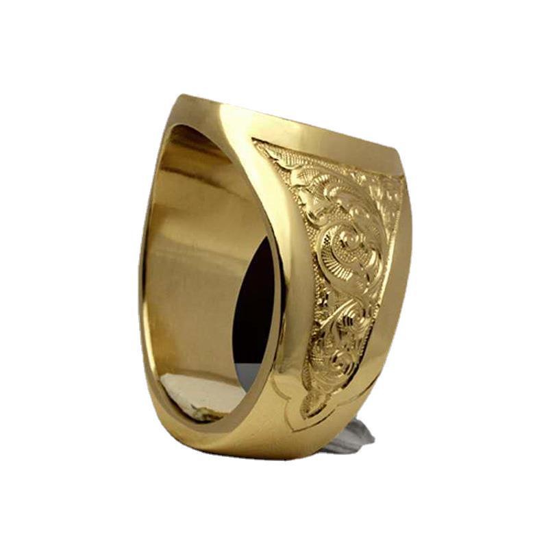 Nhẫn Khắc Hình Sư Tử Bằng Đồng Phong Cách Âu Mỹ