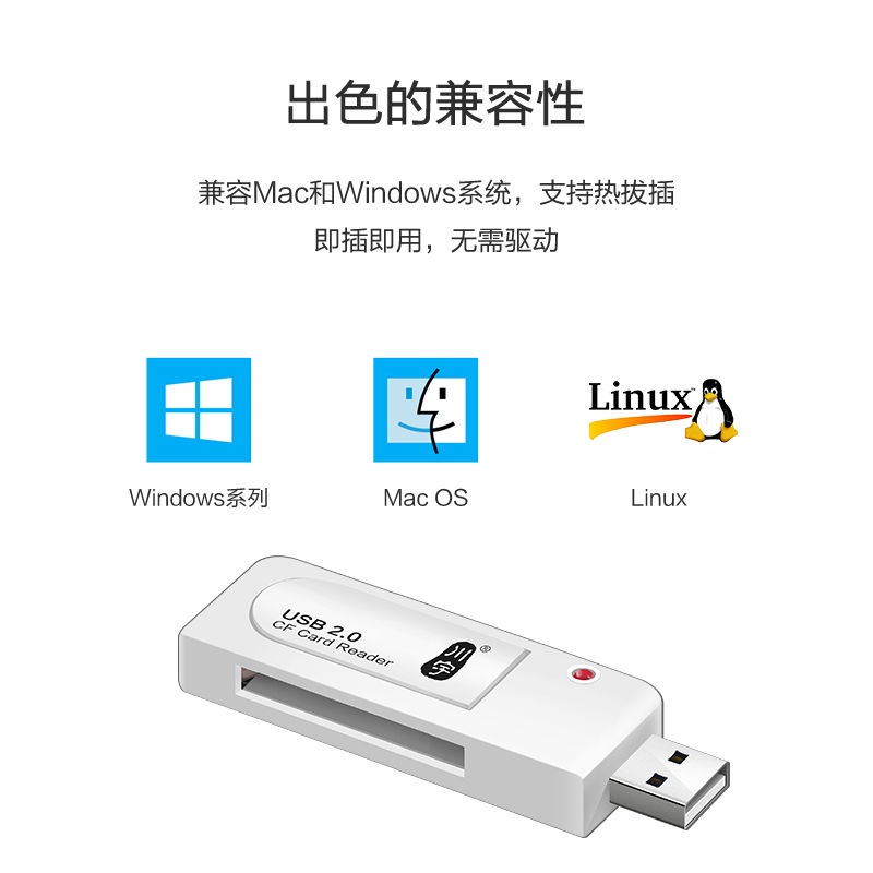 Đầu Đọc Thẻ Nhớ Tốc Độ Cao Usb 2.0 Chuyên Dụng Cho Máy Ảnh Kỹ Thuật Số