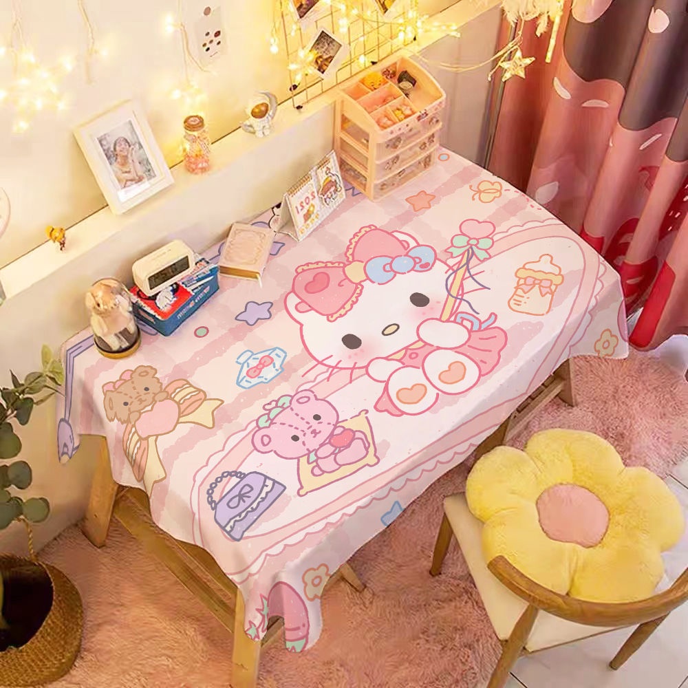 Khăn Trải Bàn Họa Tiết Hoạt Hình Chó Cinnamon Đáng Yêu