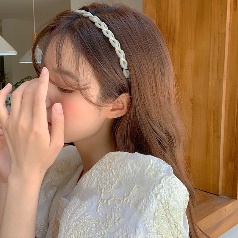 Băng Đô Cài Tóc Dạng Xoắn Phong Cách Thời Trang Đơn Giản