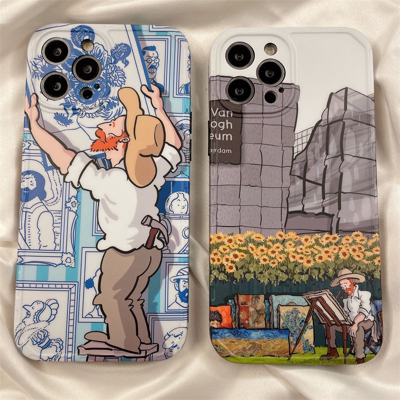 Ốp Điện Thoại Cứng In Hình Tranh Van Gogh Sáng Tạo Cho Iphone 12promax xs xr xsmax 11promax 13 11 12promax