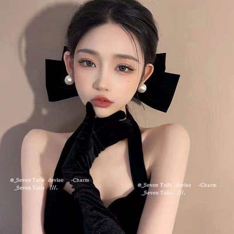 Bông Tai Mạ Bạc 925 Đính Ngọc Trai Lớn Sang Trọng Thời Trang 2023 Cho Nữ