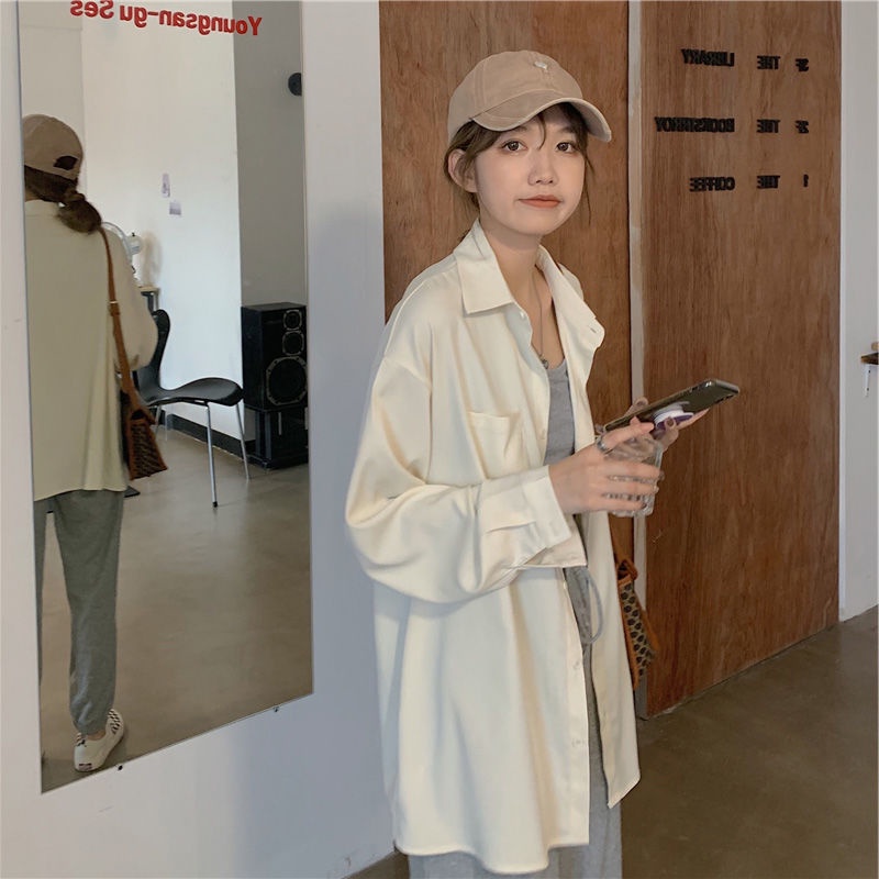 Jiashucheng Áo Sơ Mi Voan Mỏng Dáng Rộng Thời Trang Xuân Hè Dành Cho Nữ