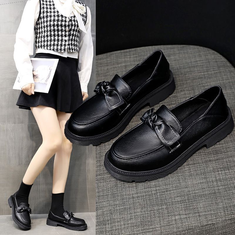 Giày Lười Da Thật Đế Dày Mềm Mại Thoải Mái Phong Cách Anh Quốc Thời Trang Xuân Thu
