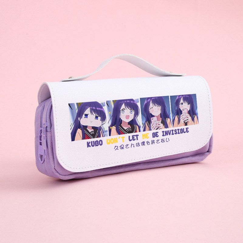 Kubo Won't Let Me Be Invisible anime and manga Two-Dimensional Kubo Jusaki around pencil pouch large stationery box students junior