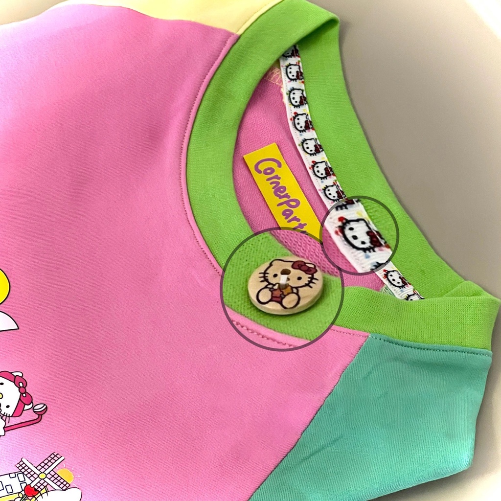Áo Thun Raglan Cotton Tay Ngắn Màu Sắc Tương Phản Thời Trang Cho Nữ