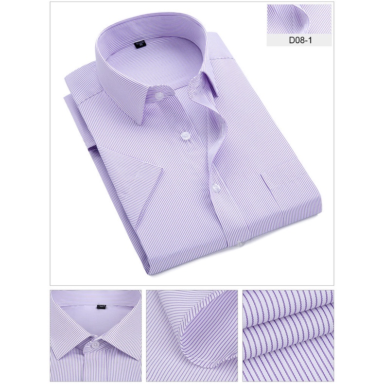 Áo Sơ Mi Tay Ngắn Thời Trang Mùa Hè Cho Nam Giới Độ Tuổi Trung Niên [20% off]