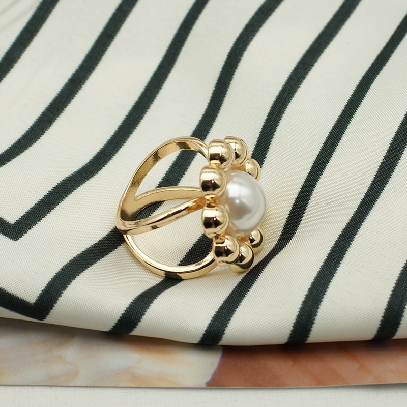 Nút Cài Khăn Choàng Lụa Cao Cấp Hình Vuông Đính Hoa Ngọc Trai Đơn Giản Thời Trang