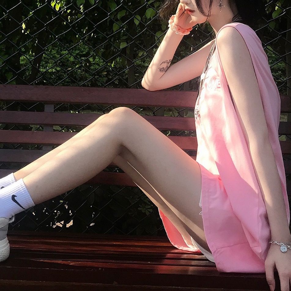 Áo Thun Thể Thao Không Tay 100% Cotton Mỏng Nhẹ Che Phủ Mông Dành Cho Búp Bê Barbie / Barbiecore