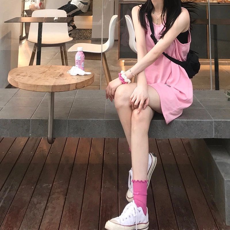 Áo Thun Thể Thao Không Tay 100% Cotton Thời Trang Mùa Hè Hàng Mới Dành Cho Bạn Nữ