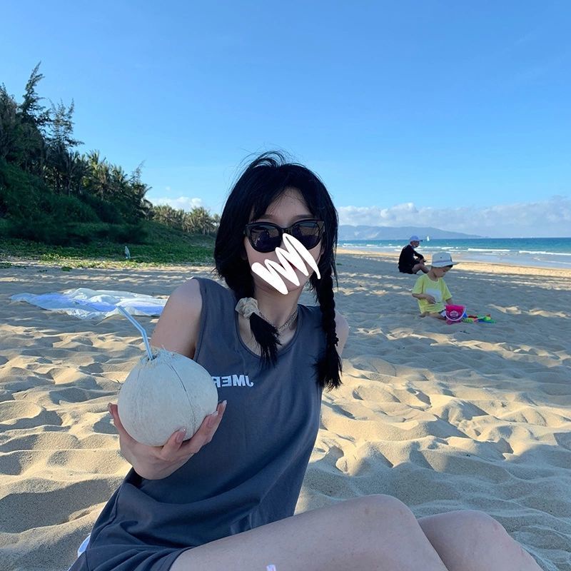 Áo Thun Thể Thao Không Tay 100% Cotton Thời Trang Mùa Hè Hàng Mới Dành Cho Bạn Nữ