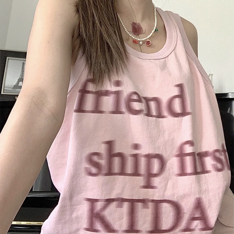 Áo Thun Thể Thao Sát Nách Dáng Rộng Phong Cách Âu Mỹ Thời Trang Mùa Hè Cho Nữ