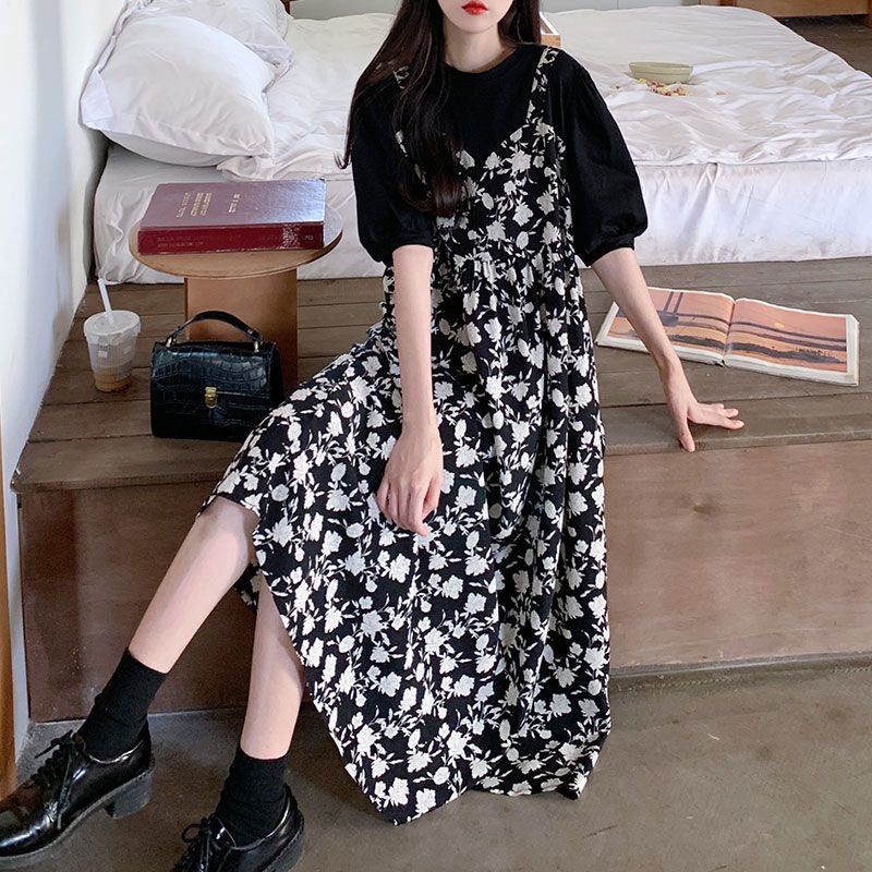 Váy đầm nữ Bigsize Đầm hoa nhí dáng suông