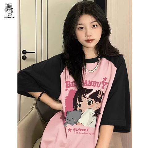 Áo Thun Tay Ngắn Dáng Rộng Thời Trang Mùa Hè Mới Cho Nữ