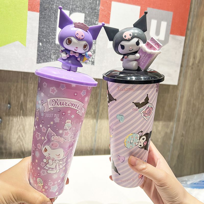 Bình Nước Hình Kuromi Hoạt Hình Dễ Thương
