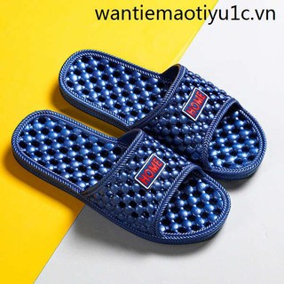 Dép lê đục lỗ mát xa chân chống trượt khô thoáng nhanh cho cặp đôi