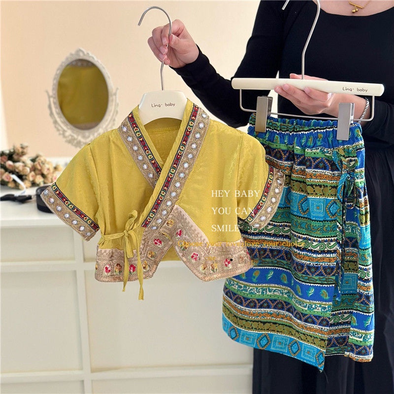 Bộ Hán Phục Phong Cách Trung Hoa Xinh Xắn Cho Bé Gái