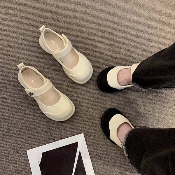 Mary jane giày da nhỏ nữ giày lười jk mùa hè
